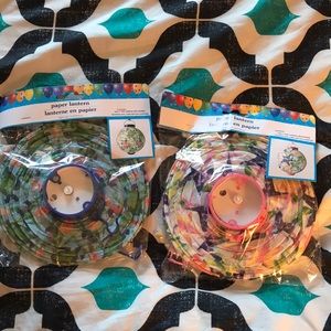 2 brand new paper lanterns